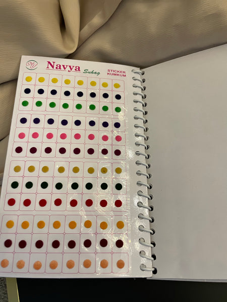 Bindi book with stone design