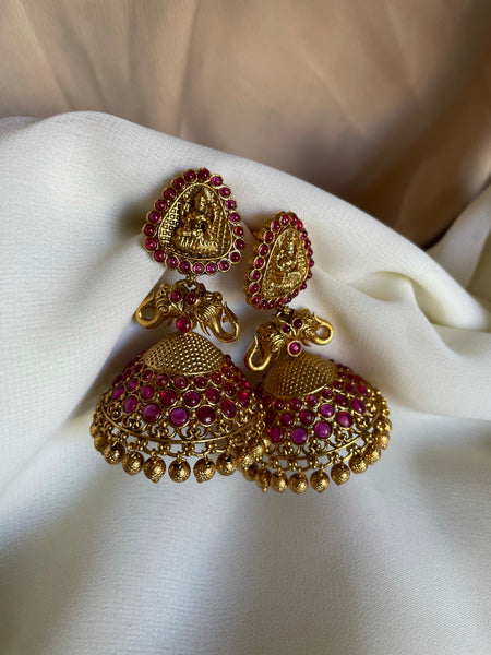 Gajalakshmi kemp jhumkas