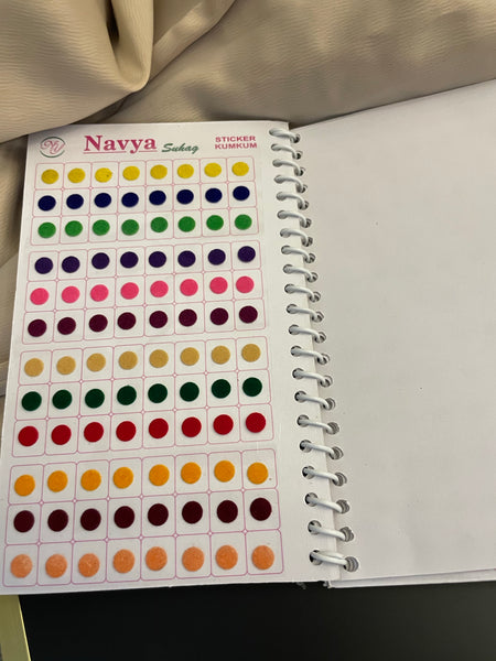 Bindi book with stone design