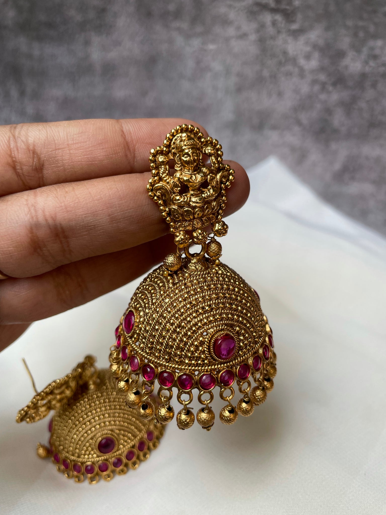 Antique Lakshmi Jhumkas