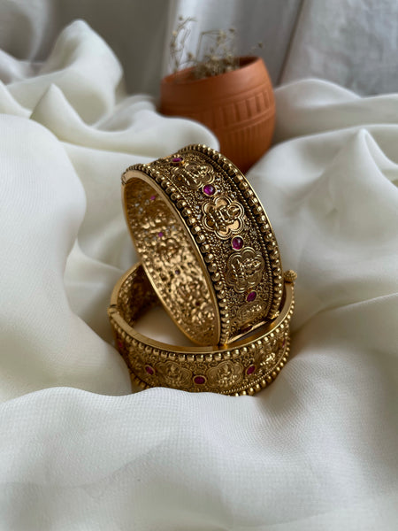 Bridal Lakshmi temple Bangles -2.4