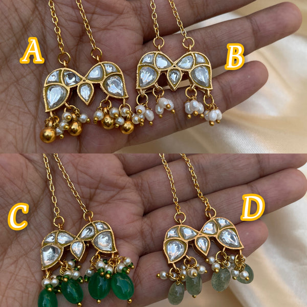 Kundan wing pendant maala