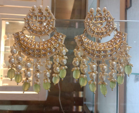 Double Chaand pearl Balis