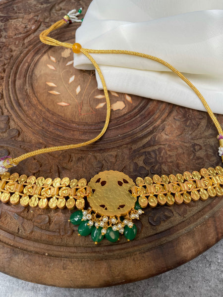 Emerald Annam bridal choker