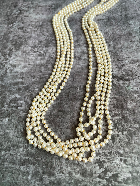 5 layer Pearl maala-(24 cm/2 variants)