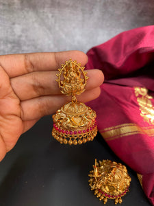 Bridal Lakshmi jhumkas