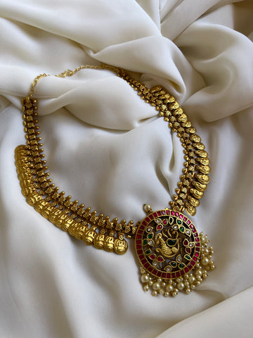 Annam Kundan coin necklace