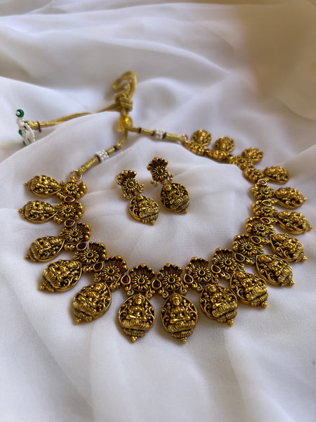 NagaLakshmi short necklace with studs