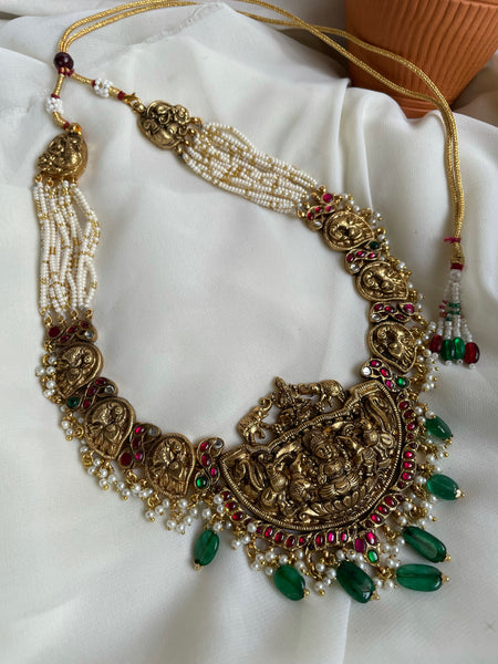 Nagas Lakshmi Kundan temple necklace