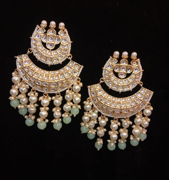 Double Chaand pearl Balis