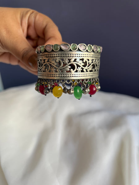 Colourful kada with bead work