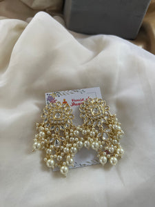 Kundan look alike statement studs