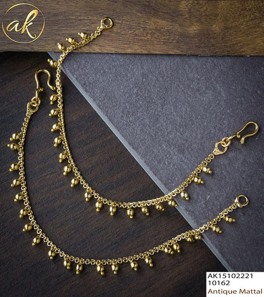 Bridal antique gold mattal - pair