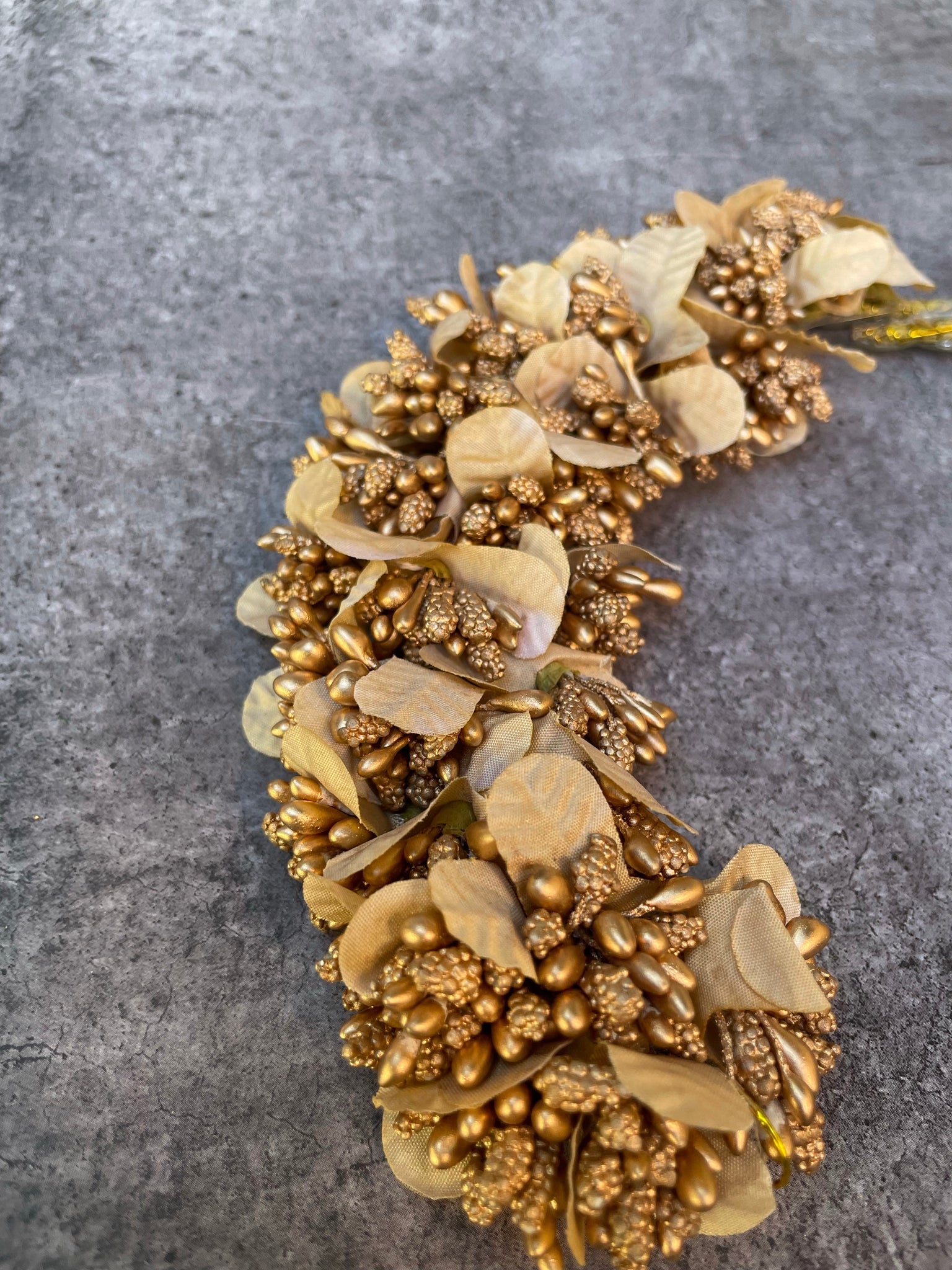 Golden Bougainville dried flowers