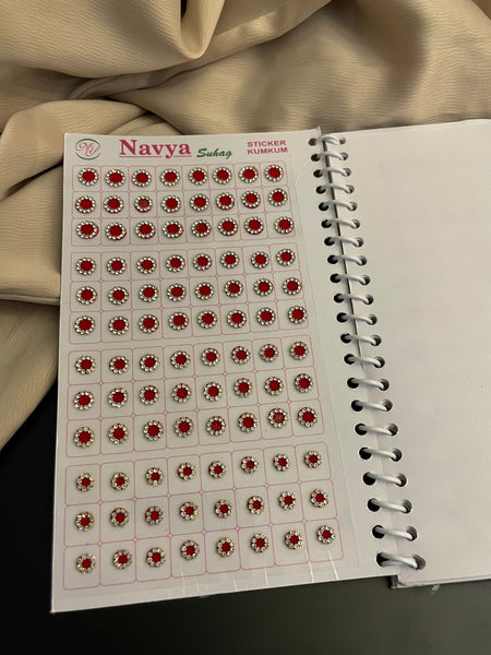 Bindi book with stone design