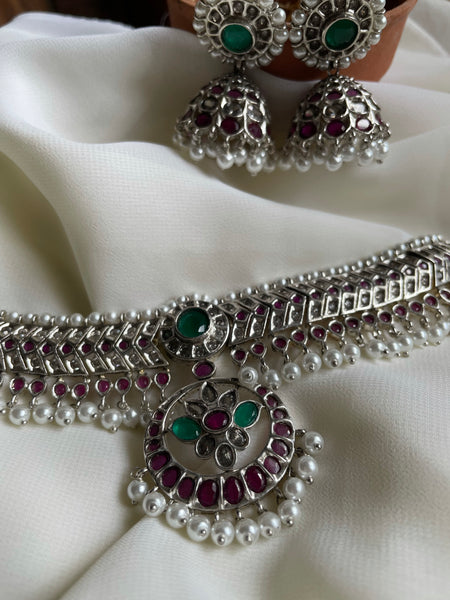 Vintage kemp attigai with Jhumkas
