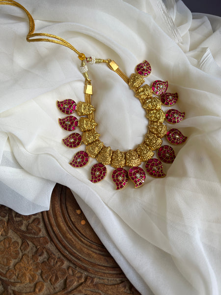 Nagas Lakshmi Kundan bridal necklace