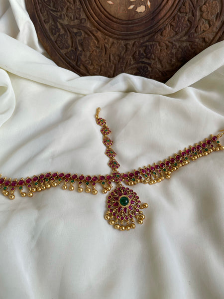 Traditional kemp 3 like head piece for bride
