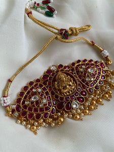 Premium Lakshmi kemp choker with earrings
