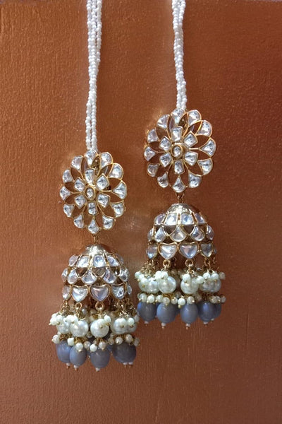 Kundan double layer Jhumkas