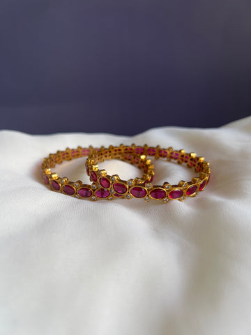 Oval kemp vintage bangles