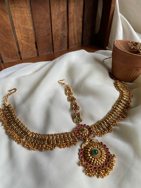 Kemp bridal full head nethi chutti