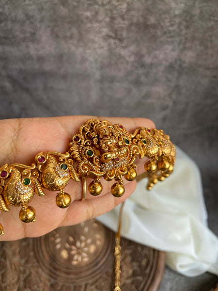 Lakshmi peacock bridal hip belt