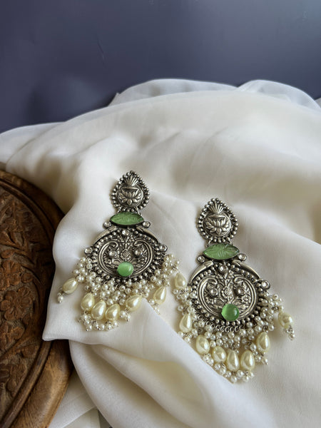 Jumbo stone carved Chaandbalis