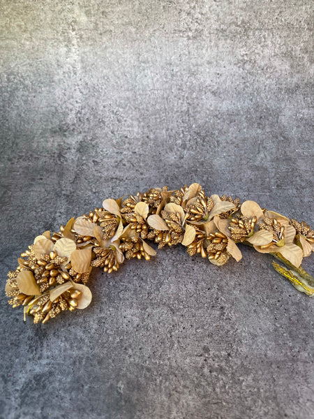 Golden Bougainville dried flowers