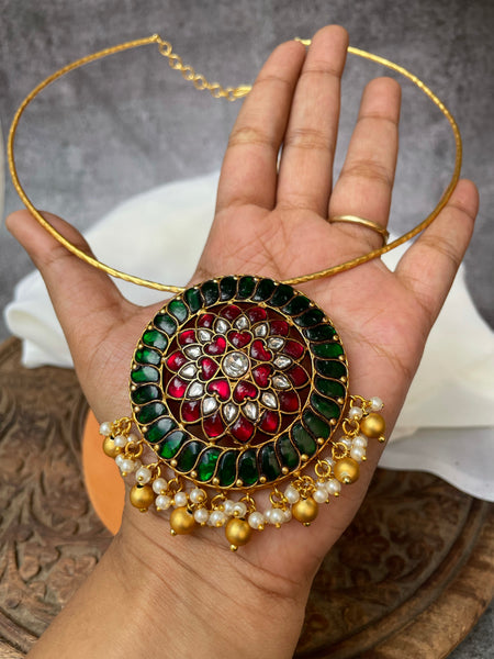 Kundan Jumbo pendant Hasli