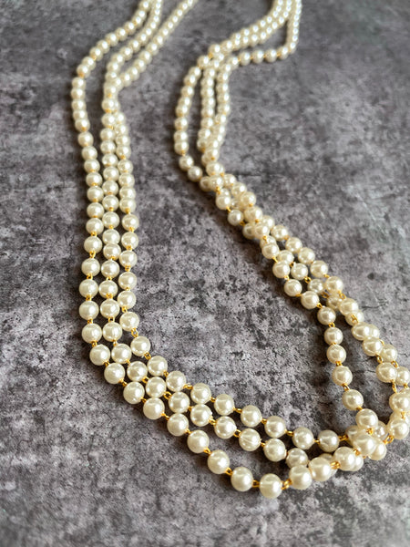 3 layer Pearl maala