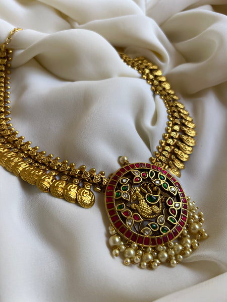 Annam Kundan coin necklace