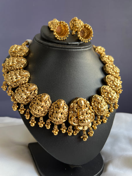 Nagas Lakshmi necklace with Jhumkas