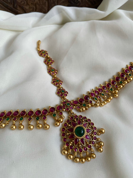 Traditional kemp 3 like head piece for bride