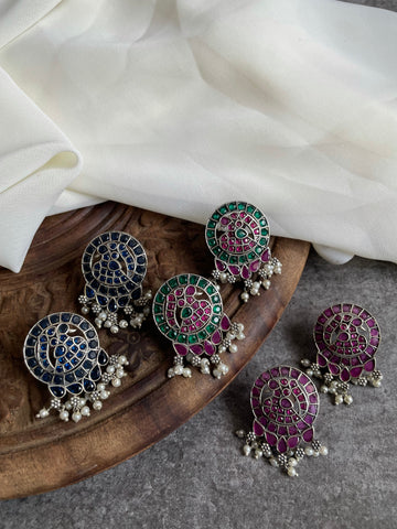 Kemp like peacock Studs