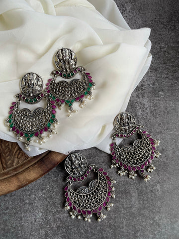 Lakshmi oxidised Chaandbalis