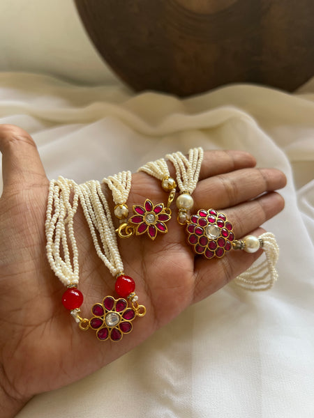 Kundan flower bracelets