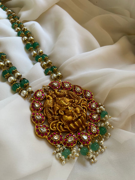Oversized Ganesha pendant Haram