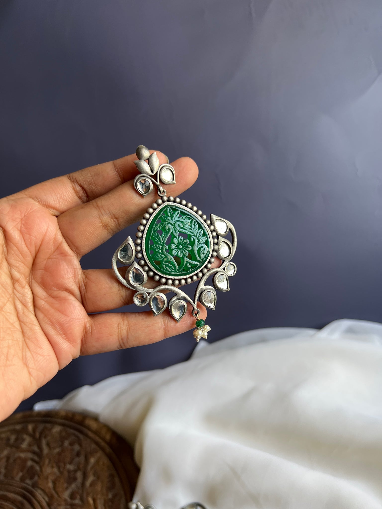 Carved stone Chaandbalis