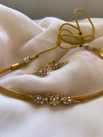 Kundan Parrot choker with studs
