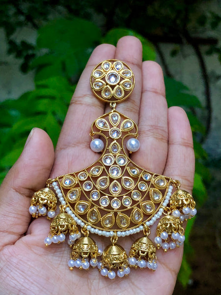Polki hourglass chaandbalis