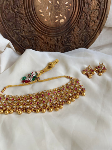 Kemp Jaali worked choker with studs