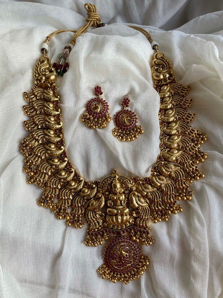 Premium Bridal Nagas Haram with earrings