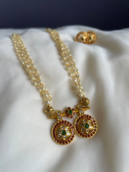 Lakshmi mangalsutra with earrings