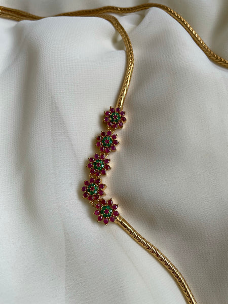5 flower mogappu chain