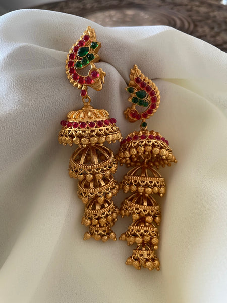 Vintage layered jhumkas - III