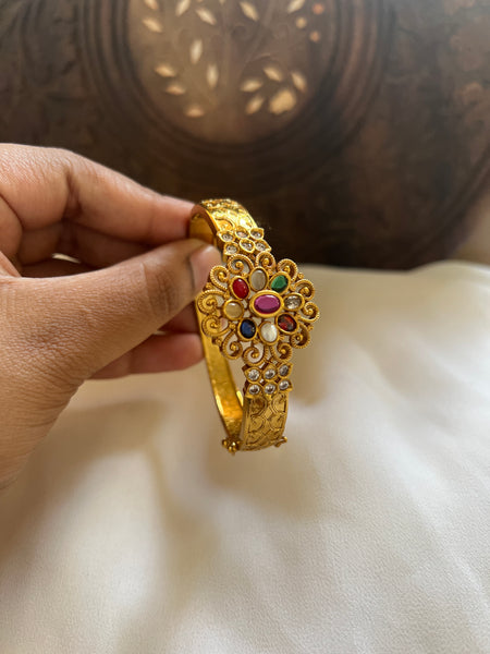 Premium Navaratna flower kada