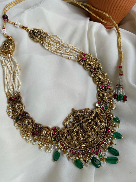 Nagas Lakshmi Kundan temple necklace