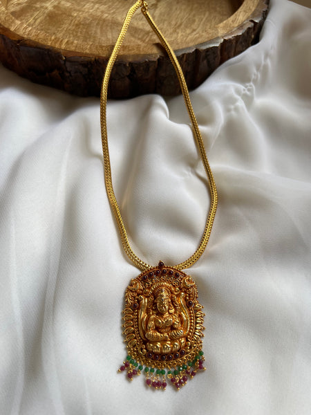 Antique Temple Lakshmi pendant necklace