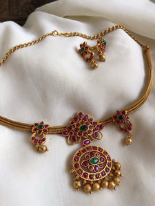 Kemp 3 piece pendant necklace with studs
